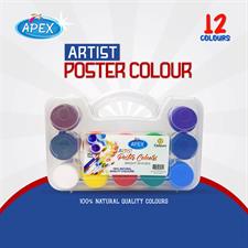 Apex A-1248PC Artist 12 Poster Colour Set