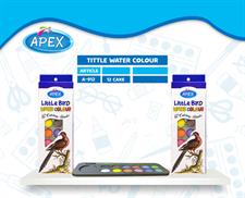 Apex A-912 Little Bird Water Colour Paints 12 Colours