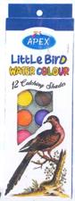 Apex A-912 Little Bird Water Colour Paints 12 Colours