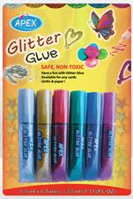 Apex GG-06 Glitter Glue 06 Colour Tubes