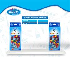 Apex OP-012 Oil Pastels 12 Colours