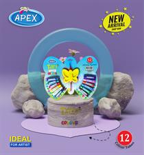 Apex TT-12W Tittly Water Colour Paints 12 Tubes
