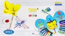 Apex TT-12W Tittly Water Colour Paints 12 Tubes