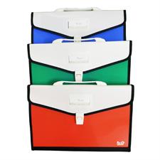 Bili C6021FH FC 13 Pockets Expanding File with Handle