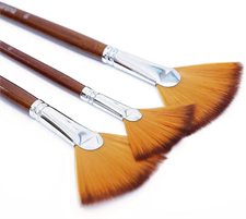 Bomeijia A0187 Artist Fan Brush 9 Pcs Set