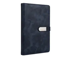Boss 25-031 A5 Office Notebook with Magnetic Flap Lock Closure - 200 Pages