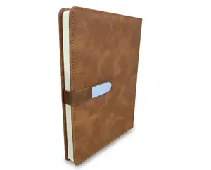Boss 25-031 A5 Office Notebook with Magnetic Flap Lock Closure - 200 Pages