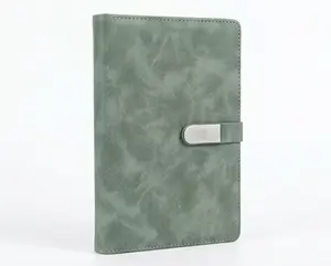 Boss 25-031 A5 Office Notebook with Magnetic Flap Lock Closure - 200 Pages