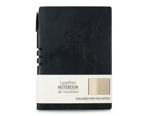 Boss 3725 A5 Planner Leather Office Notebook - 200 Pages