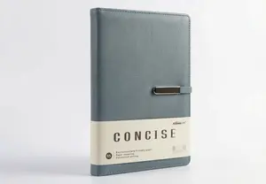 Boss 99-18 B5 Concise Office Notebook with Magnetic Flap Lock Closure - 200 Pages