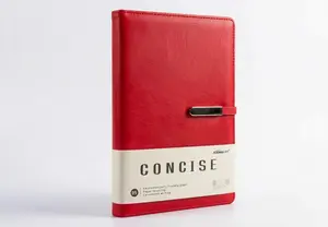 Boss 99-18 B5 Concise Office Notebook with Magnetic Flap Lock Closure - 200 Pages