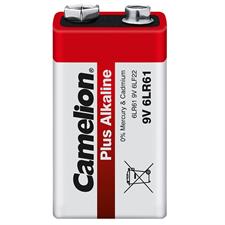 Camelion 6LR61 Plus Alkaline 9-Volt Battery (Single Battery BP1)