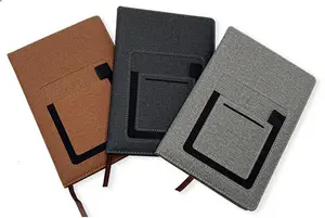Boss 25-65 A5 Office Notebook with Mobile+Pen Pocket - 232 Pages