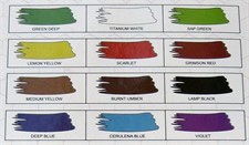 Keep Smiling 7112F Fabric Paints 12 Colour Set with Brush