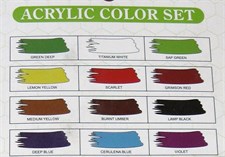 Keep Smiling 7112A Acrylic Colour 12ML 12 Colour Set