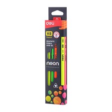 Deli EU51600 Neon Graphite Pencil Pack of 12