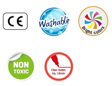 Deli ColoRun EC10023 Felt Tip Washable Markers 24 Colours