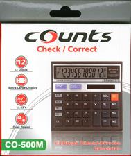Counts CO-500M 12-Digits Desktop Calculator