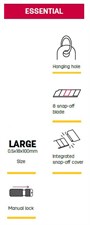 Deli E2001 Essential Series Utility Knife Paper Cutter 18mm