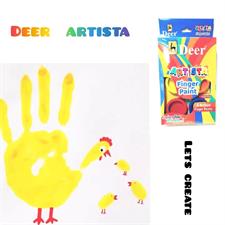 Deer 60009 Artista Finger Paints 06 Colours