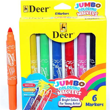 Deer 9-0-009-8 Jumbo Colouring Makers