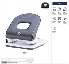 Deli E0120 40 Pages Metal 2-Hole Punch Machine