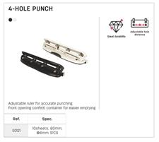 Deli E0121 10 Pages Metal 4-Hole Punch Machine