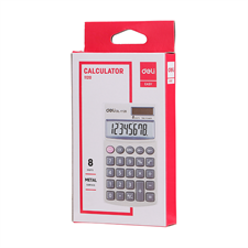 Deli E1120 08-Digit Portable Calculator