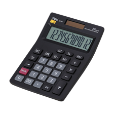 Deli E1519A 12-Digits Desktop Calculator