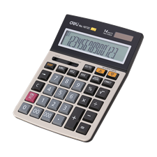 Deli E1672C 14-Digit Desktop Calculator