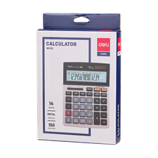 Deli E1672C 14-Digit Desktop Calculator