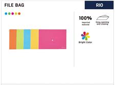 Deli E38131 A4 Button File Bag
