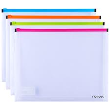 Deli E38975 A4 Transparent Plastic Zip Bag