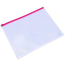 Deli E38975 A4 Transparent Plastic Zip Bag