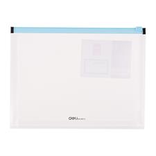 Deli E38976 A5 Transparent Plastic Zip Bag