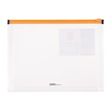 Deli E38976 A5 Transparent Plastic Zip Bag