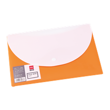 Deli E38977 2-Pocket A4 Button File Bag