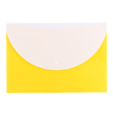 Deli E38977 2-Pocket A4 Button File Bag