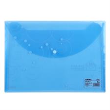 Deli Aurora E5502 A4 Button File Bag Translucent