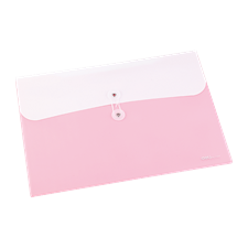 Deli E5507 2-Pocket Legal String File Bag