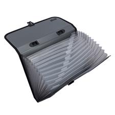 Deli E5556 A4 13 Pockets Expanding File Buckled with Handle
