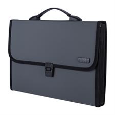 Deli E5556 A4 13 Pockets Expanding File Buckled with Handle