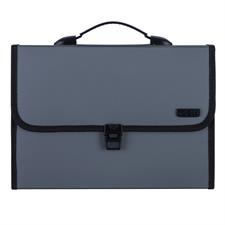 Deli E5556 A4 13 Pockets Expanding File Buckled with Handle