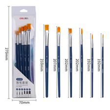 Deli E73885 Arte Neuvo Multi Size Paint Brushes 6 Pieces Set