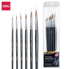 Deli E73892 Arte Neuvo Multi Size Round Paint Brushes 6 Pieces Set