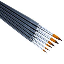 Deli E73892 Arte Neuvo Multi Size Round Paint Brushes 6 Pieces Set