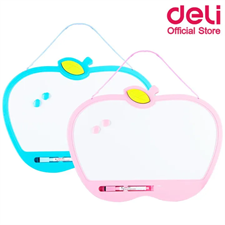 Deli E7809 Kids Apple Shape Magnetic Whiteboard 400 x 300 mm