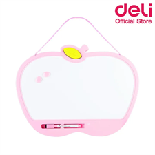 Deli E7809 Kids Apple Shape Magnetic Whiteboard 400 x 300 mm