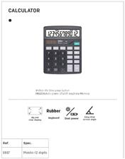 Deli E837 12-Digits Desktop Calculator
