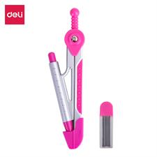 Deli E8616 Compass in Aluminum with Mechanical-Clutch Pencil
